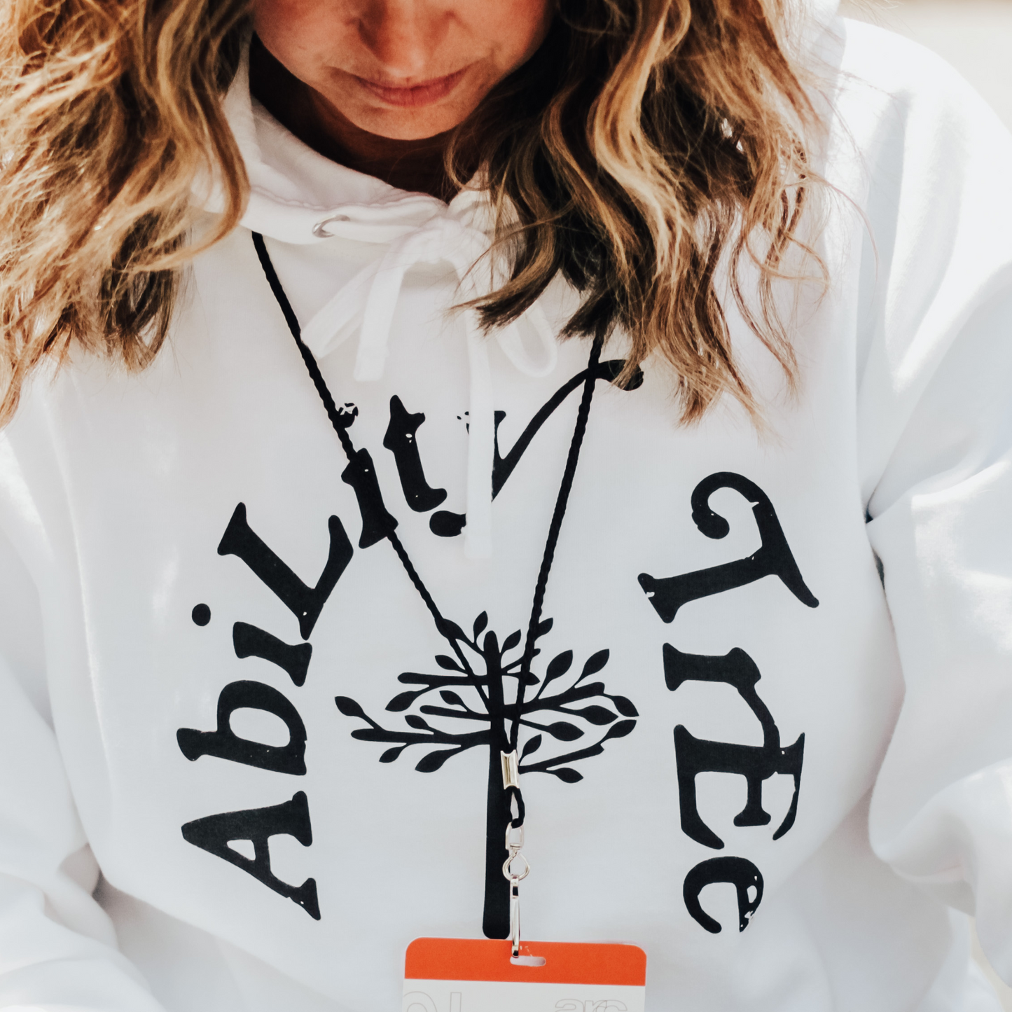 Ability Tree White Hoodie