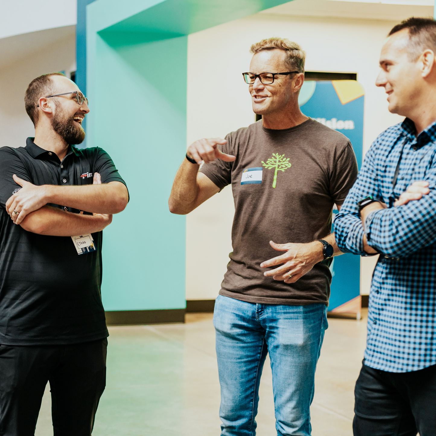 Abstract Text Ability Tree Brown T-Shirt