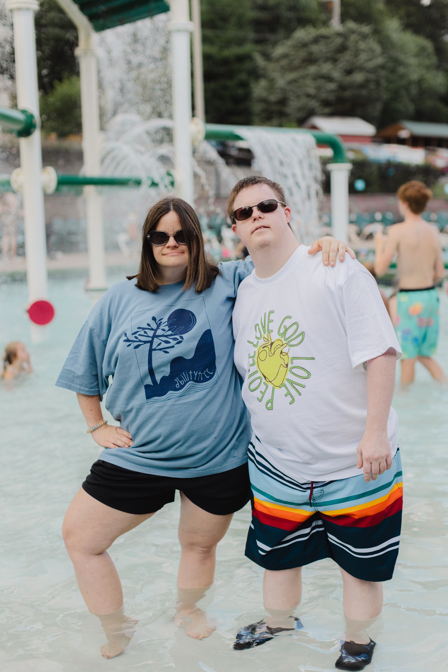 AT Love God, Love People Heart T-Shirt