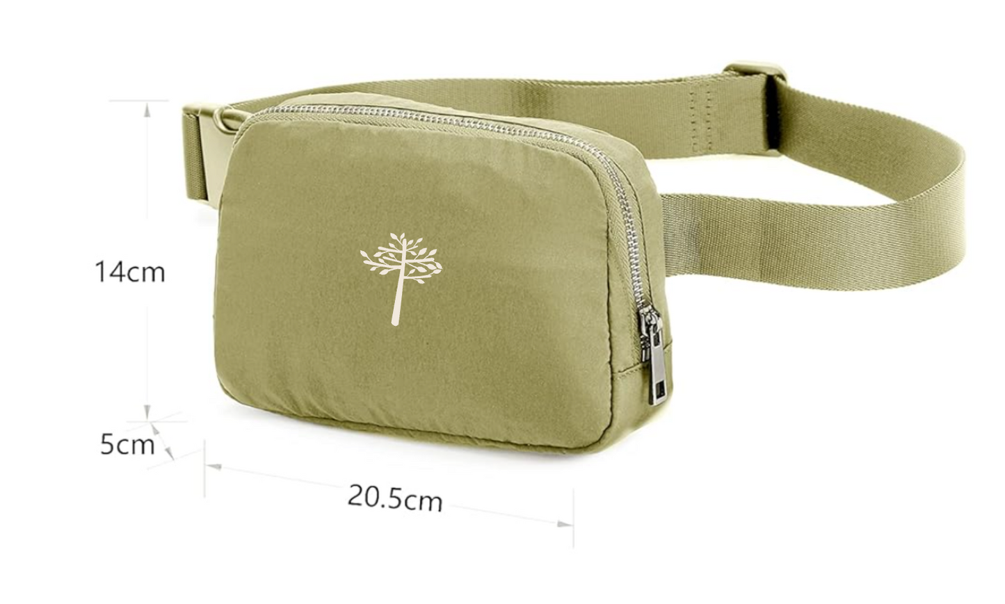 Embroidered AT Crossbody Fanny Pack