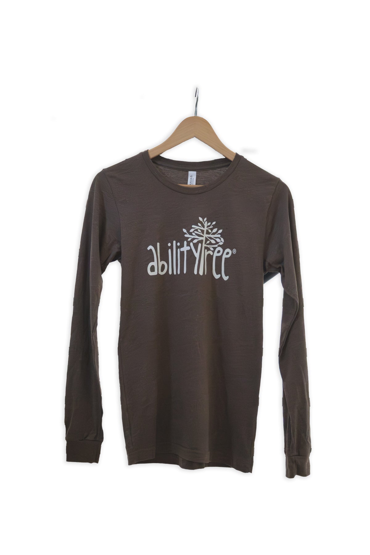 Long Sleeve Logo T-Shirt Brown – Ability Tree Shop